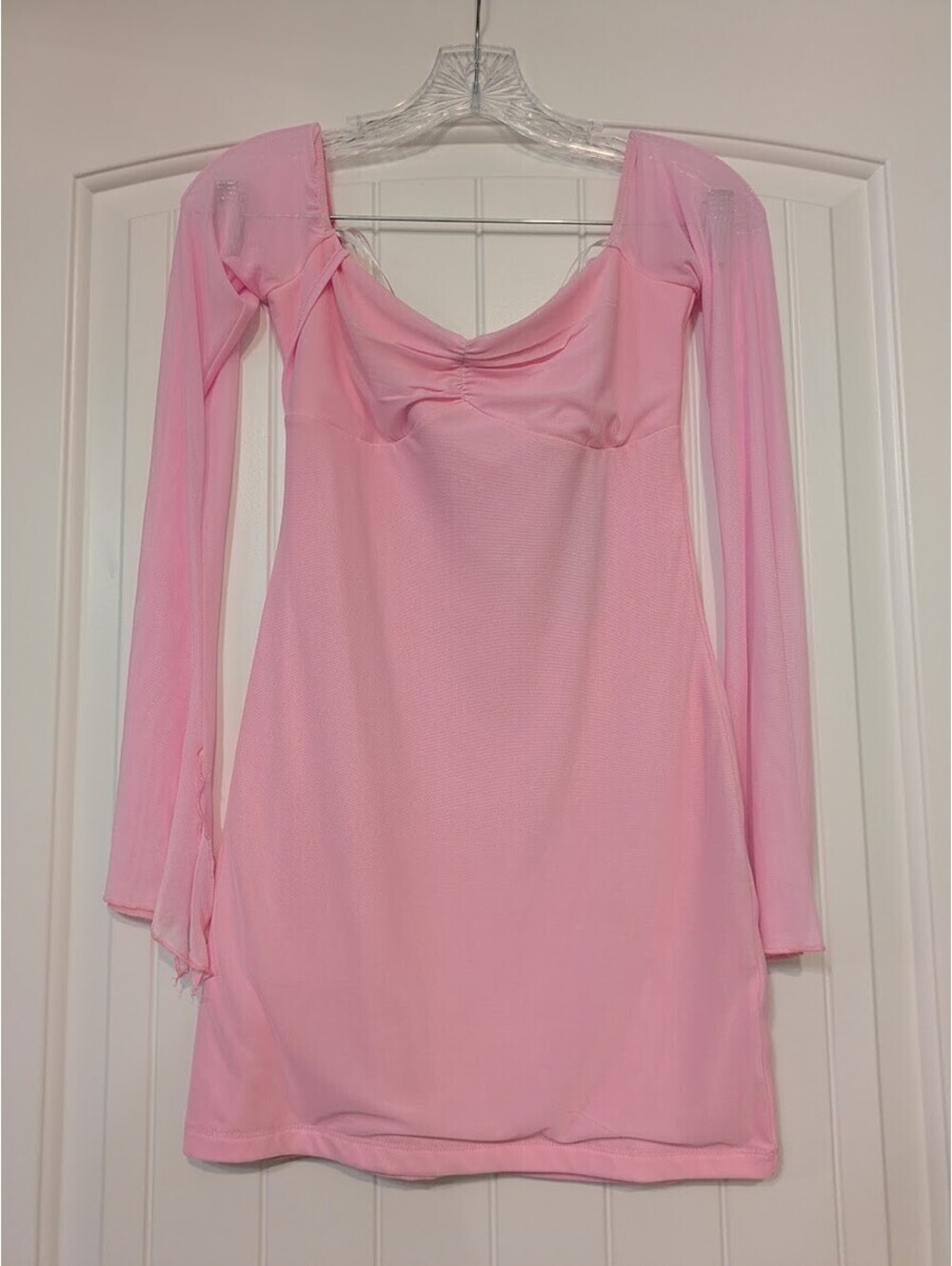 Lulus Pink Satin Mini Dress Size M NWT